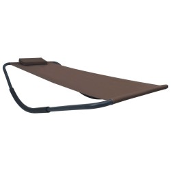 Lit de jardin Marron 200x90 cm Acier 