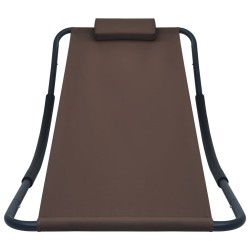 Lit de jardin Marron 200x90 cm Acier 