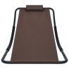 Lit de jardin Marron 200x90 cm Acier 