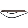 Lit de jardin Marron 200x90 cm Acier 