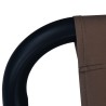 Lit de jardin Marron 200x90 cm Acier 