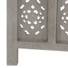 Cloison de séparation 5 panneaux Gris 200x165 cm Bois manguier 