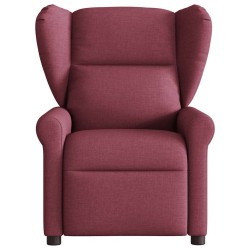 Fauteuil de massage inclinable électrique Rouge bordeaux Tissu 