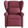 Fauteuil de massage inclinable électrique Rouge bordeaux Tissu 