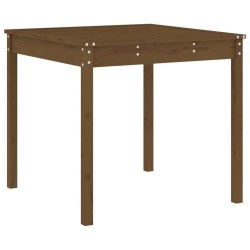 Ensemble à manger de jardin 5pcs marron miel bois pin massif 