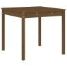 Ensemble à manger de jardin 5pcs marron miel bois pin massif 