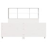Cadre de lit sans matelas blanc 120x190 cm bois de pin massif 
