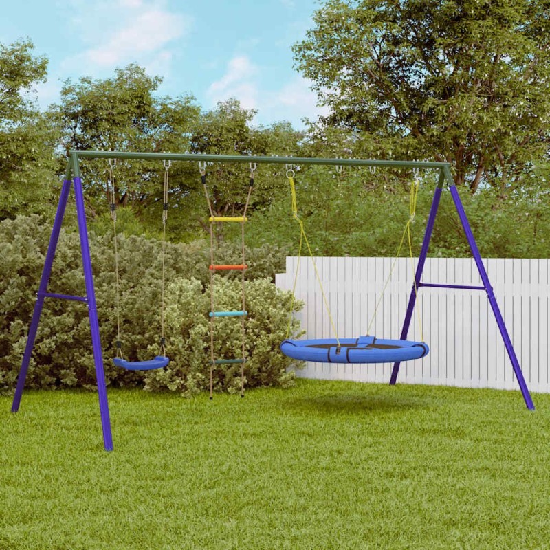 Jeu d'extérieur de balançoire échelle et balançoire soucoupe 