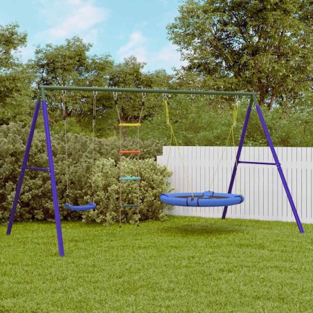 Jeu d'extérieur de balançoire échelle et balançoire soucoupe 