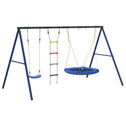 Jeu d'extérieur de balançoire échelle et balançoire soucoupe 