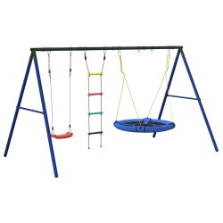 Jeu d'extérieur de balançoire échelle et balançoire soucoupe 