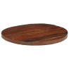 Dessus de table Ø 90x3,8 cm rond bois massif de récupération 