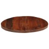 Dessus de table Ø 90x3,8 cm rond bois massif de récupération 
