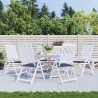Coussins de palette lot de 6 bleu marine 50x50x4cm tissu oxford 