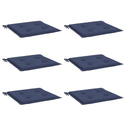 Coussins de palette lot de 6 bleu marine 50x50x4cm tissu oxford 