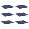 Coussins de palette lot de 6 bleu marine 50x50x4cm tissu oxford 