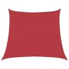 Voile d'ombrage 160 g/m² Rouge 4/5x4 m PEHD 