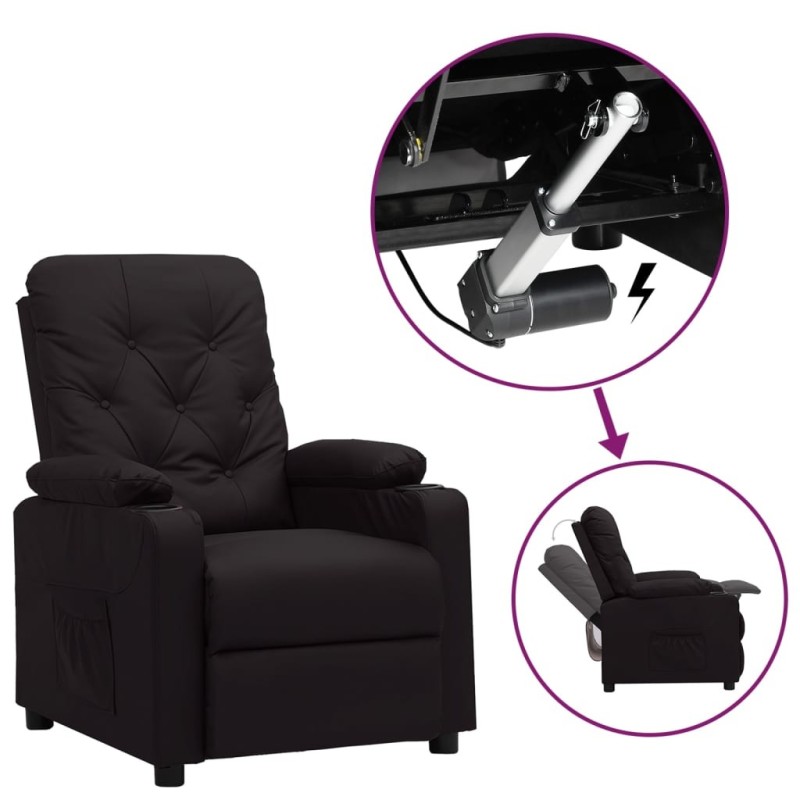 Fauteuil Noir Similicuir 