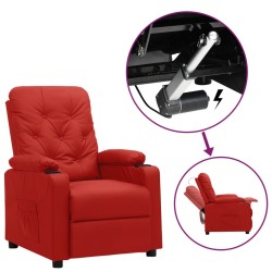 Fauteuil Rouge bordeaux Similicuir 