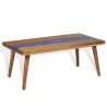 Table basse Teck Résine 100x50x40 cm 