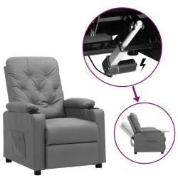 Fauteuil Gris Similicuir 