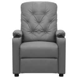 Fauteuil Gris Similicuir 