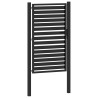 Portail de jardin verrouillable noir 100x150 cm aluminium 