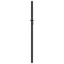 Portail de jardin verrouillable noir 100x150 cm aluminium 
