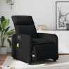 Fauteuil de massage inclinable électrique noir similicuir 