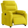 Fauteuil inclinable électrique jaune velours 