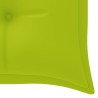 Banc de jardin empilable et coussin 159 cm Bois de teck massif 