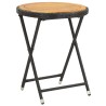 Ensemble de bistro de jardin 3 pcs rotin et bois d’acacia noir 