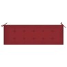 Banc de jardin empilable et coussin 159 cm Bois de teck massif 