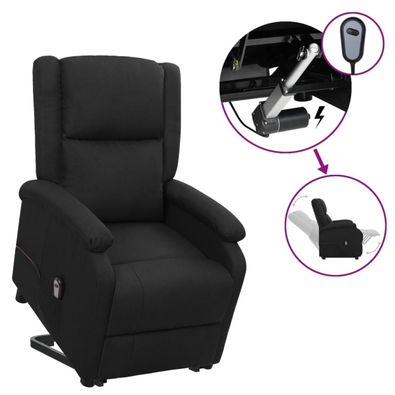 Fauteuil Noir Tissu 