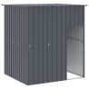 Niche pour chien avec toit anthracite acier galvanisé 