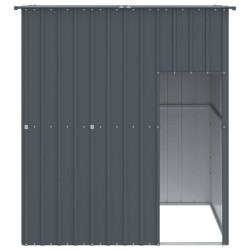 Niche pour chien avec toit anthracite acier galvanisé 
