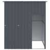 Niche pour chien avec toit anthracite acier galvanisé 