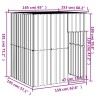 Niche pour chien avec toit anthracite acier galvanisé 