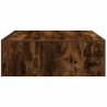 Table basse Chêne fumé 100x100x35 cm Bois d'ingénierie 