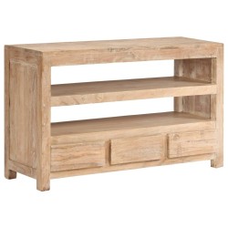 Meuble TV Bois d'acacia massif 90 x 30 x 55 cm Marron clair 