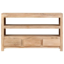 Meuble TV Bois d'acacia massif 90 x 30 x 55 cm Marron clair 