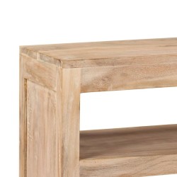 Meuble TV Bois d'acacia massif 90 x 30 x 55 cm Marron clair 