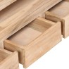 Meuble TV Bois d'acacia massif 90 x 30 x 55 cm Marron clair 