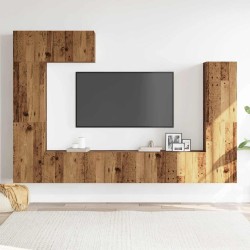Ensemble de meuble TV mural 5 pcs vieux bois bois d'ingénierie 