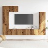 Ensemble de meuble TV mural 5 pcs vieux bois bois d'ingénierie 