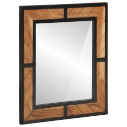Ensemble de meubles salle de bain 2 pcs fer et bois d'acacia 