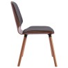 Chaises à manger lot de 2 gris tissu 