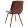 Chaises à manger lot de 2 gris tissu 