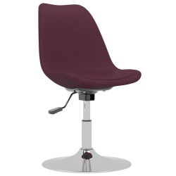 Chaises pivotantes à manger lot de 4 violet tissu 