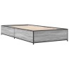 Cadre de lit sans matelas sonoma gris 100x200 cm 